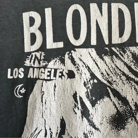 Blondie Distressed Los Angeles 1977 Graphic Tee. Size XS. Unisex - Picture 2 of 7